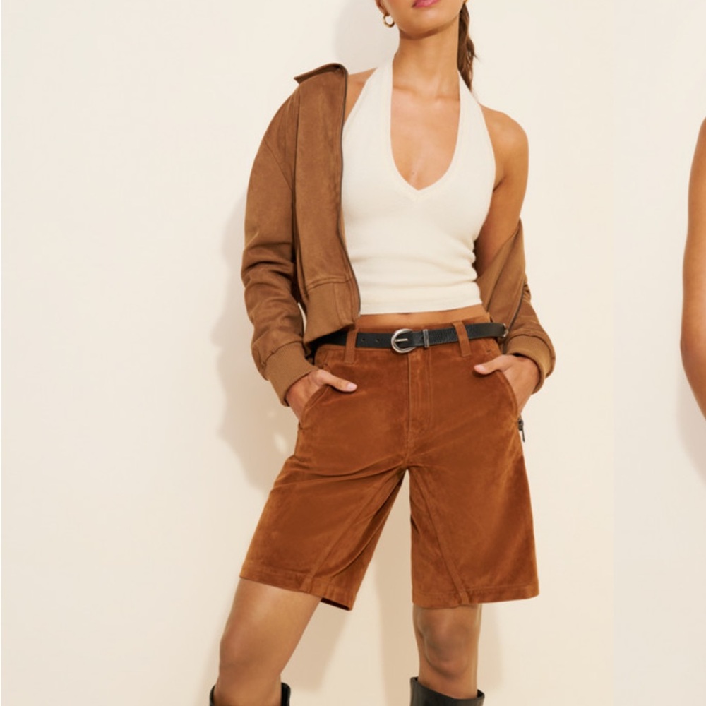 Free People Dylan Vegan Suede long shorts sz 29